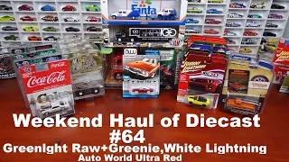 Weekend Haul of Diecast #64 Greenlight Raw + Green Machine, White Lightning and Ultra Red