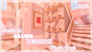 Bloxburg I Aesthetic Blush Townhouse Photo Book! I 300k I KwlMia