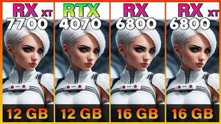 RX 7700 XT vs. RTX 4070 vs. RX 6800 vs. RX 6800 XT Tested in 10 Games | 1080p vs. 1400p