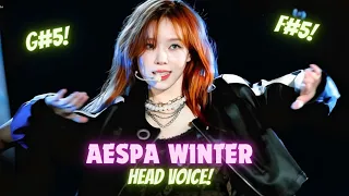 AESPA WINTER - HEAD VOICE(FALSETTO) COMPILATION