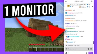 How To View Twitch Chat While Streaming With ONE MONITOR (See Chat in Game)