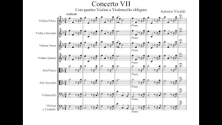 Antonio Vivaldi - Concerto in F major RV 567 (Sheet Music Score)