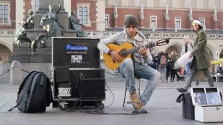 Amazing street guitar performance by Imad Fares " Gipsy Kings " cover