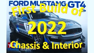 Building Chassis & Interior - 2017 Ford Mustang GT4,  Tamiya No. 24354 1/24 Scale