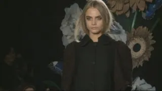 London Fashion Week: Cara Delevingne walks in the Mulberry Show and Lana Del Rey sits on the FROW