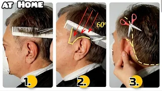 Стрижка мужская🔸️Как Подстричь Мужчину ножницами?🔸️How to Cut Men's Hair, at Home? Easy haircut