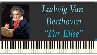 Ludwig Van Beethoven - Fur Elise (Piano Tutorial Synthesia)