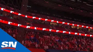 Canadiens Fans Take Over And Sing National Anthem After Two Seasons In Canada Without Fans