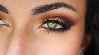 Gold And Burgundy Fall Makeup Tutorial | MakeupAndArtFreak