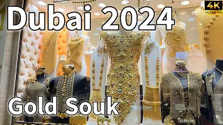 Dubai Gold Souk 🇦🇪 World’s Largest & Cheapest Gold Market Only in Deira Dubai [ 4K ] Walking Tour