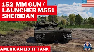 War Thunder | 152-mm / Launcher M551 Sheridan | Realistic Battles