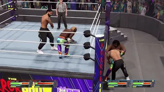 WWE 2K22 - The Bloodline vs. The New Day - Extreme Rules Smackdown Tag Team Championship Match