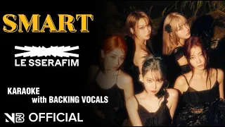 LE SSERAFIM - 'Smart' | [KARAOKE] EASY LYRICS WITH BACKING VOCALS