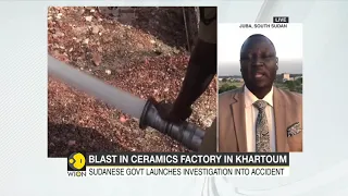 Patrick Oyet on Blast in ceramics factory in Khartoum