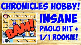 *MY BEST BOX BREAK EVER!* 🔥2022-23 Chronicles Basketball Hobby - INSANE Paolo Hit + PLATINUM 1/1 RC