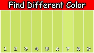 How Good Are Your Eyes? Find Different Color or Hidden Word (Eye Test)