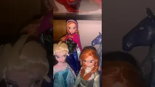 I love my Frozen dolls.. Disney Princess Anna and Elsa doll collection