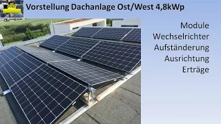 Ost/West Anlage auf Flachdach - im 1000er Club mit SMA und LG-Modulen!