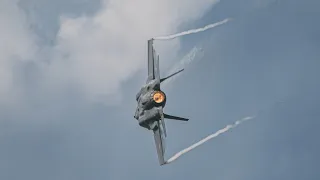 🇺🇲 USAF F-35 Demo Team - Kristin 'Beo' Wolfe blasting the sky at Belgian Airforce days 2023 🇧🇪