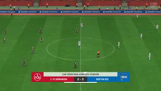 1. FC Nürnberg vs Hertha Berlin (22/10/2023) 2. Bundesliga EA FC 24 PS5