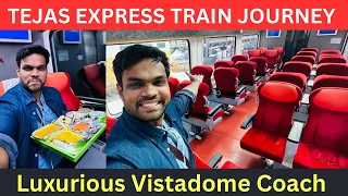 Mumbai to Goa Ghats Train Journey in Luxurious VISTADOME Coach 😍 | Favourite IRCTC Food Review
