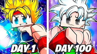 I Played Minecraft Dragon Block C As BARDOCK For 100 DAYS… This Is What Happened