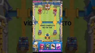 GAMEPLAY DO CAVALEIRO EVOLUÍDO!!!#50k #clashroyale #evolução