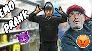 Acting emo in public prank on uncle . . . **he got mad **