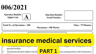 insurance medical services part 1