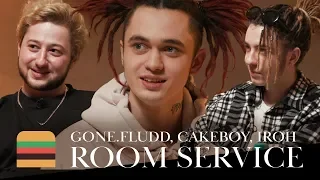 Room Service: GONE.Fludd, CAKEBOY & IROH