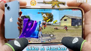 iPhone 14 gaming free fire gameplay 3 finger claw handcam