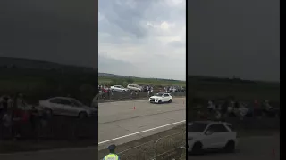 ML 63 AMG vs Ferrari 1/4 Mile