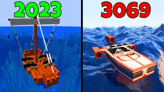 minecraft ocean physics in 2023 vs 3069