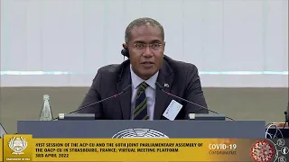 41st Session of the Joint Parliamentary Assembly of the OACP-EU, 3rd April 2022