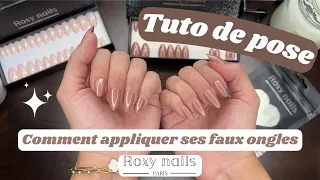 ✨ TUTO DE POSE DÉTAILLÉ ✨ Comment poser ses FAUX ONGLES Roxy Nails Paris 💅🏻 Mode d'emploi de A à Z