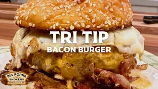 Ground Tri Tip Bacon Burger | Griddle Recipes