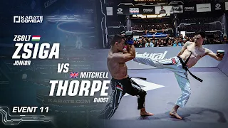 Full Fight: Mitchell Thorpe vs Zsolt Zsiga - Karate Combat S03E11