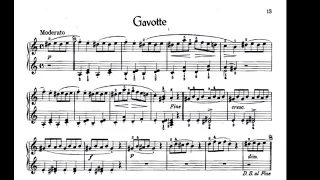 Cornelius Gurlitt: Op. 210, No. 9: Gavotte (Sheet Music Score)