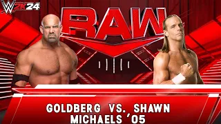 WWE 2k24 - Goldberg vs Shawn Michaels '05 Match|Raw