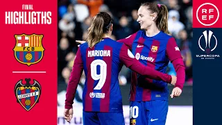 RESUMEN I FC Barcelona 7-0 Levante UD I Final de la Supercopa de España Femenina 2024