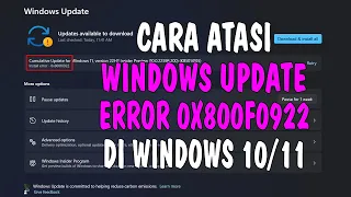 Cara MengatasI Windows Update Error 0X800f0922