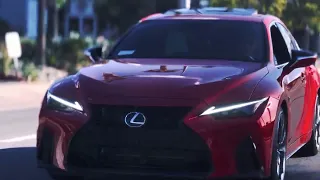 Lexus IS350 FSport 2023 2022 red roller shots cinematic IS 350 V6