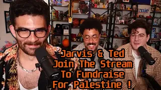 Jarvis & Ted Joins Hasans Stream To Fundraise For Palestine With YLYL Challenge ! | Hasanabi Reacts