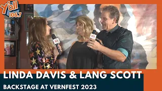 Backstage with Linda Davis and Lang Scott at VernFest 2023