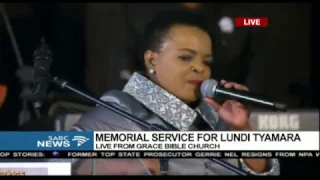 MUST WATCH: Rebecca Malope's moving tribute to Lundi