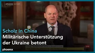 Abschlussstatement von Bundeskanzler Olaf Scholz nach Deutsch-Chinesischen Wirtschaftsausschuss