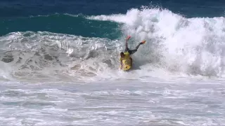 Hawaii  bodyboarders shore break aloha