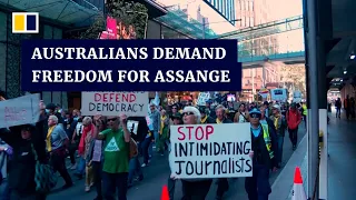 Family and supporters of Julian Assange rally for his release in Sydney