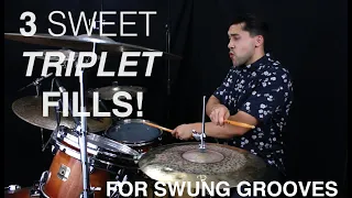 3 Sweet Triplet Fills For Halftime Shuffles & Swung Grooves- Drum Lesson