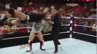 Randy Orton RKO to Daniel Bryan Raw 16 09 13